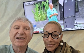 Visita del Presidente de ASICOTUR a Guineatur en Guinea Ecuatorial con Catalina Martínez Asumu