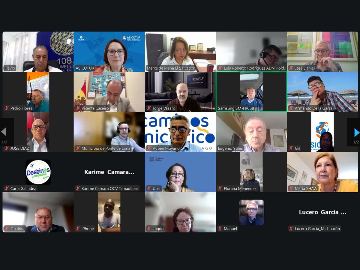 Reunión mensual de ASICOTUR con representantes de 26 países para avanzar en cooperación turística internacional