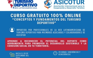 urso online gratuito de Turismo Deportivo de ASICOTUR